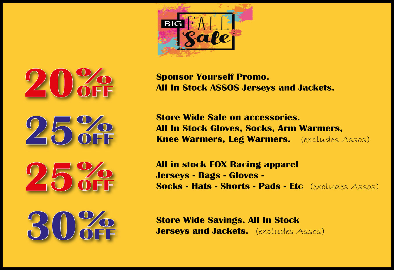 California Bicycle Fall Sale California Bicycle Fall Sale