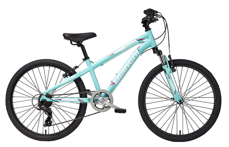 A women's mountain bike is shown against a white background.